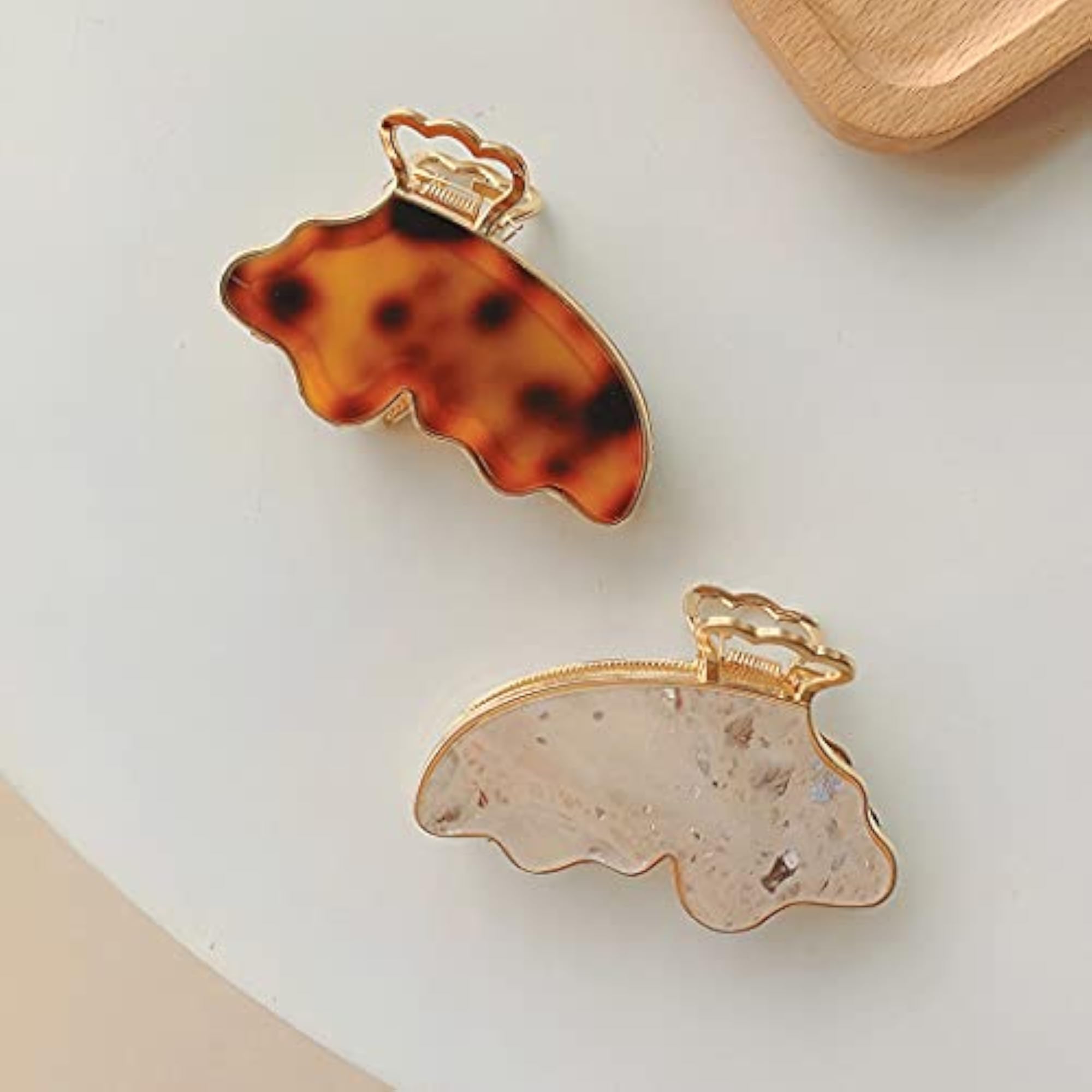 Elegant 2PCS Large Cute Hair Claw Clip Set for Girls